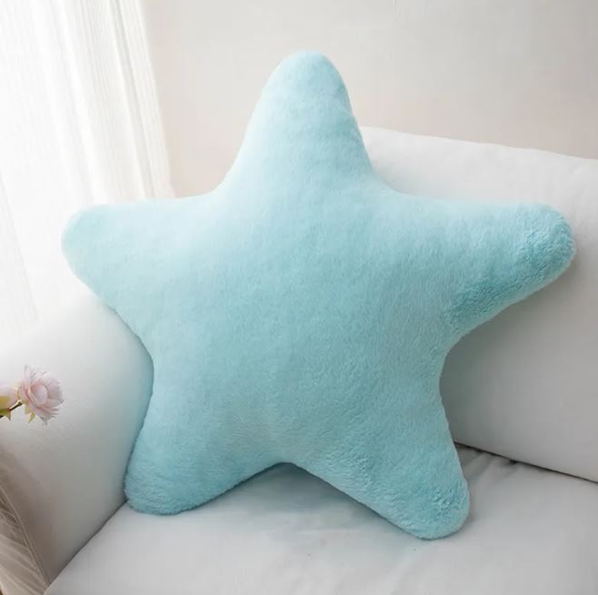 Almohada de Peluche Súper Suave con Patrón de Estrellas