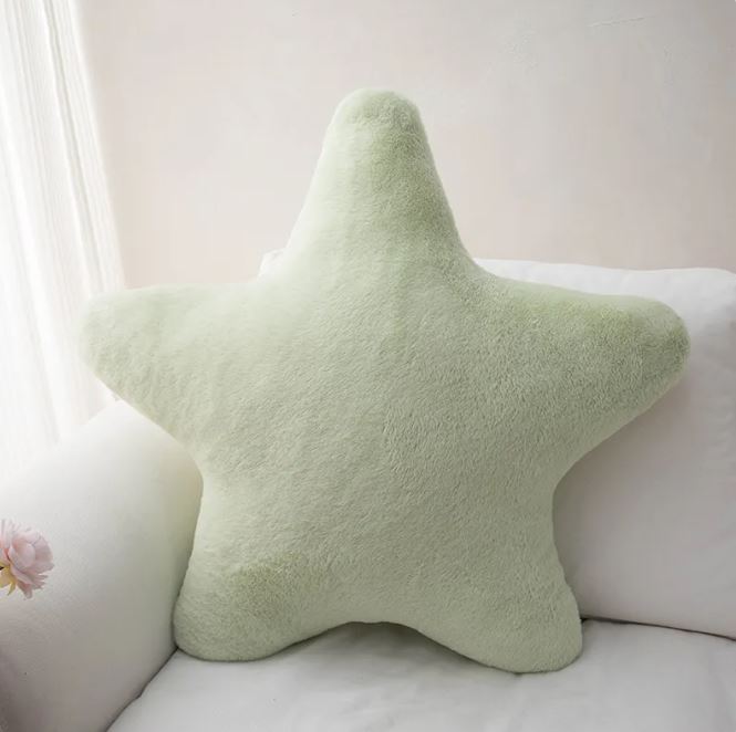 Almohada de Peluche Súper Suave con Patrón de Estrellas